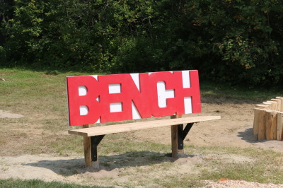 Themed Park Bench